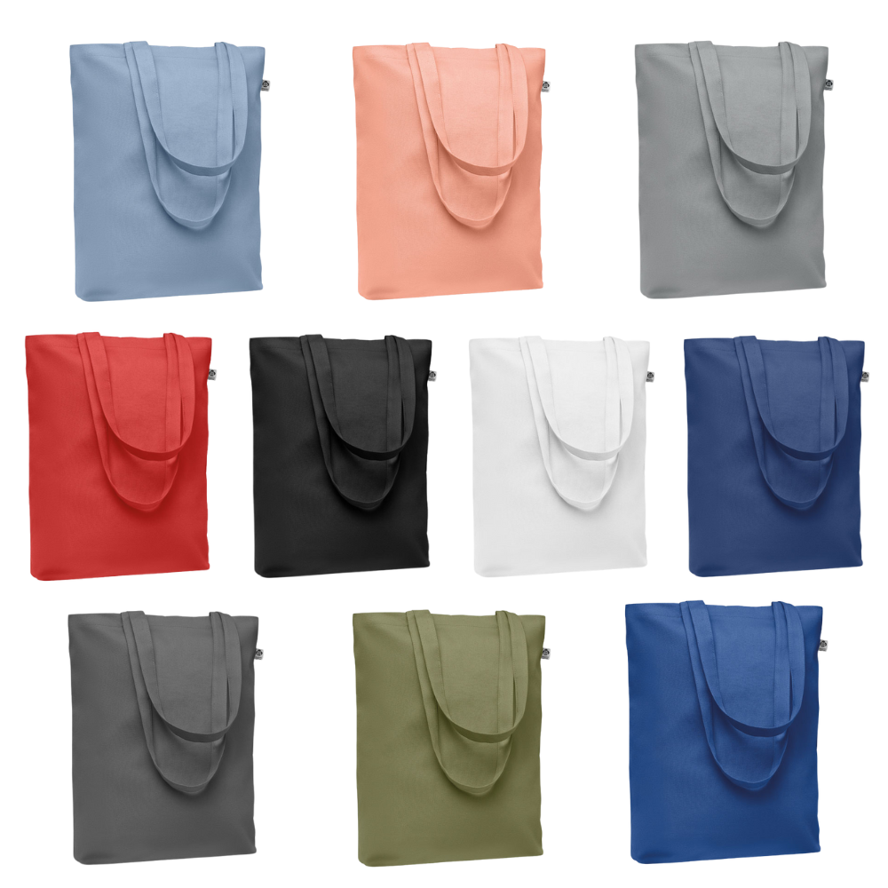 Organic Canvas Shopping Bag with Long Handles 38 X 9 X 42 cm